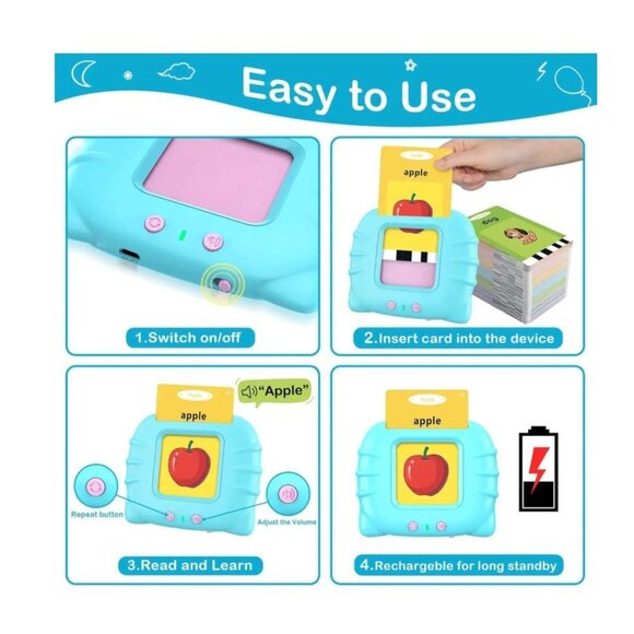 Happy World Card Early Education Device Electronic Learning Toy - Picture 2 of 7